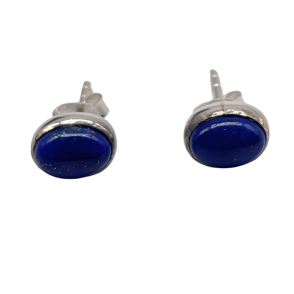 Lapis Lazuli Studs- Oval