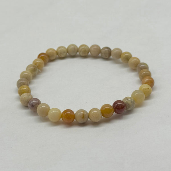 Crazy Lace Agate Stretch Bracelet 6mm