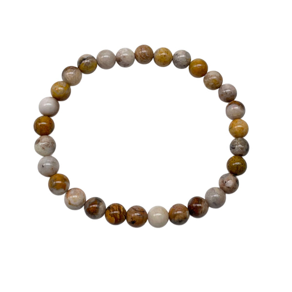 Bumblebee Jasper 6mm Stretchable Beaded Bracelet