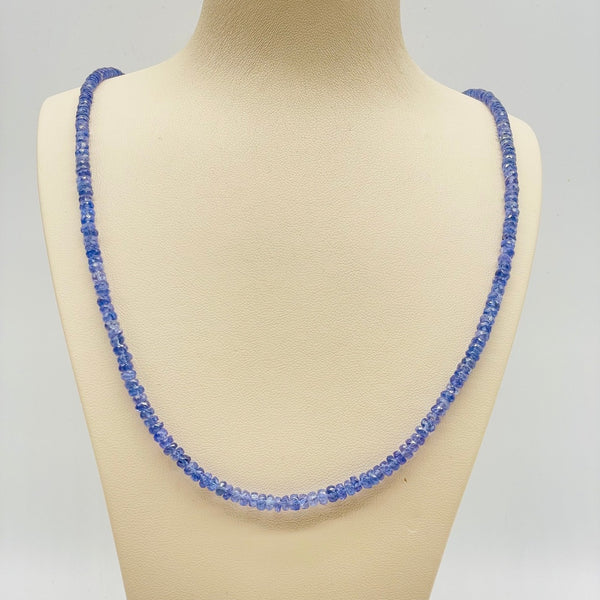 Tanzanite Beaded Necklace