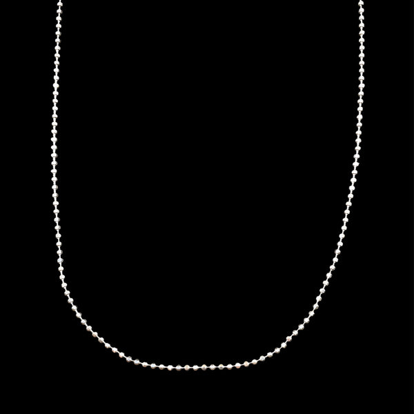 925 silver Diamond cut ball chain