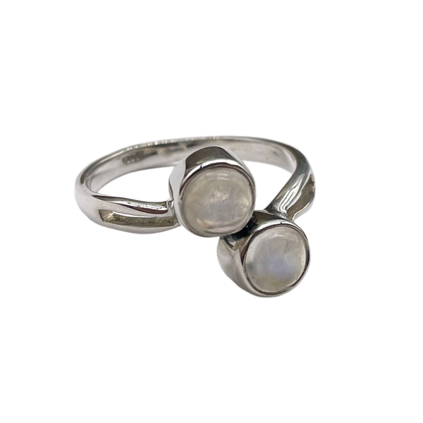 Rainbow Moonstone Ring