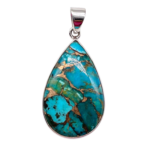 Blue Copper Turquoise Pendant
