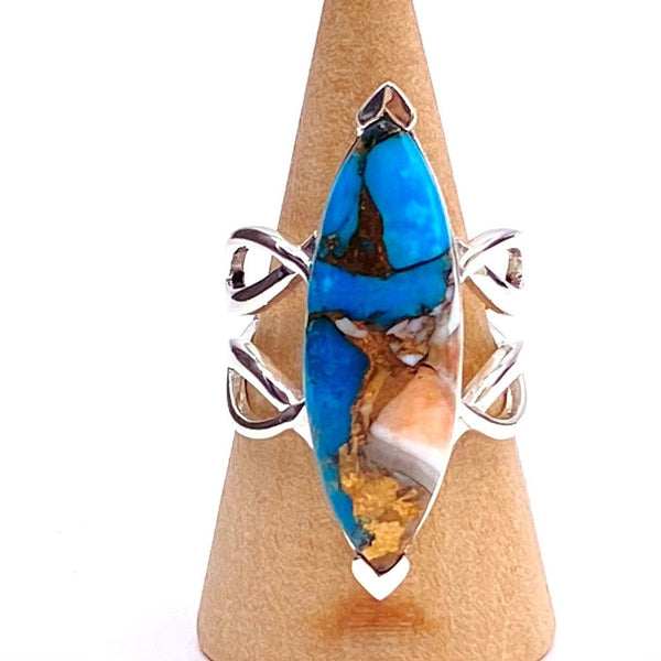 Turquoise Spiny Oyster Ring