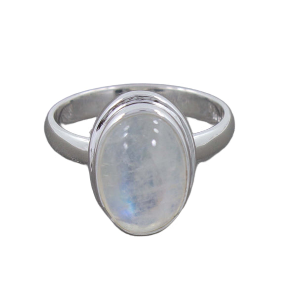 Rainbow Moonstone Ring