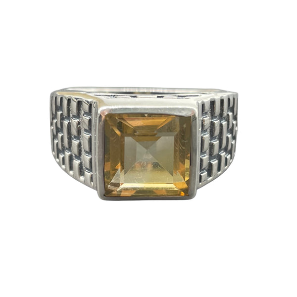 Men's Citrine Ring