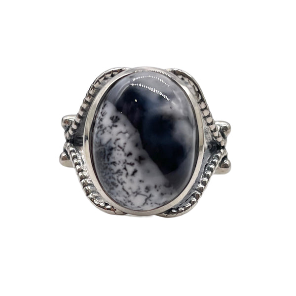 DENDRITIC OPAL RING