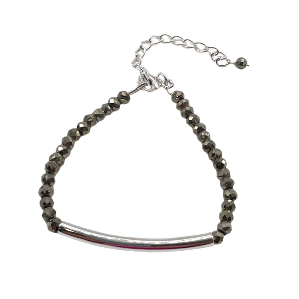 Pyrite Beaded Bracelet