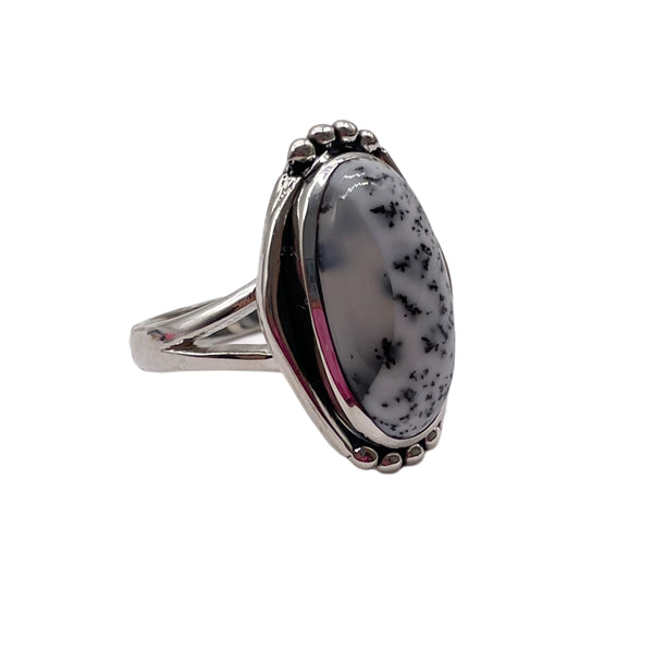 Dendritic Opal Ring