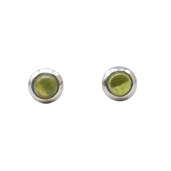 Peridot Round Studs