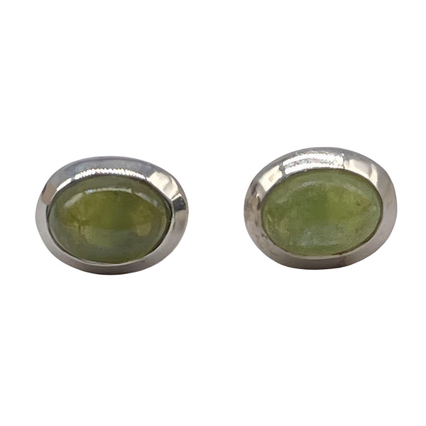 Peridot Studs - Oval