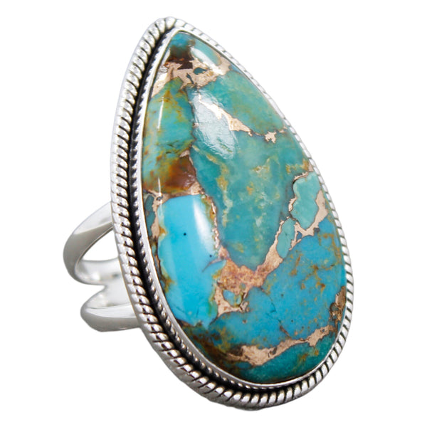 Blue Copper Turquoise Ring