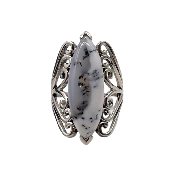 DENDRITIC OPAL RING