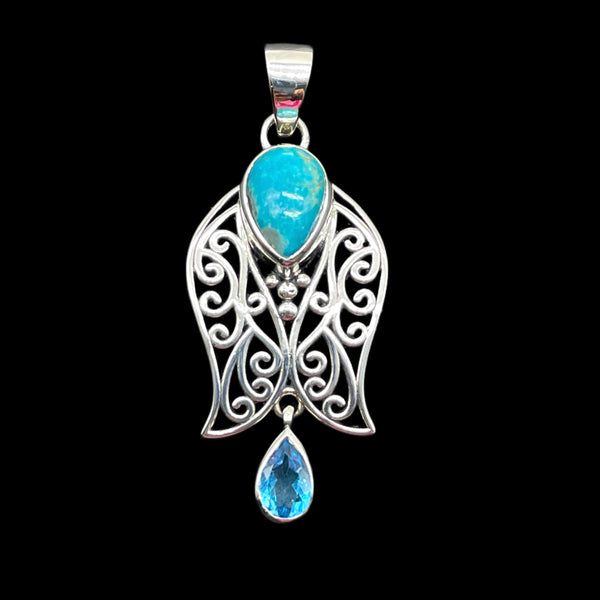 MEXICAN TURQUOISE PENDANT