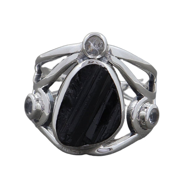 BLACK TOURMALINE RING