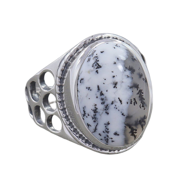 DENDRITIC OPAL RING