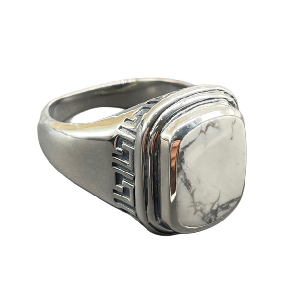 Men's Howlite Ring