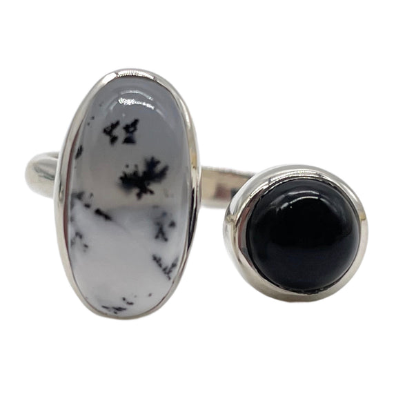 Dendritic Opal Ring