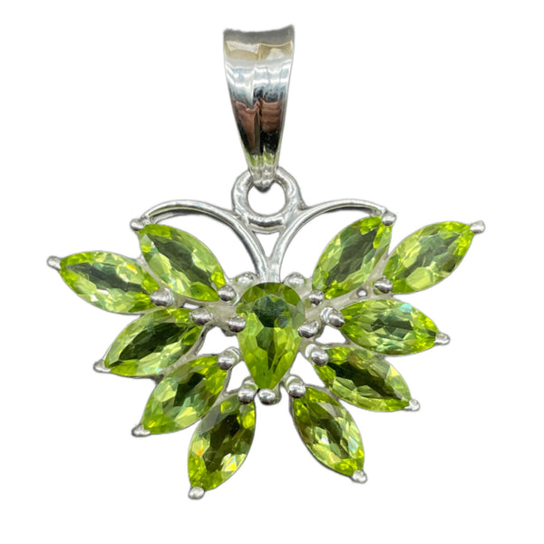 Peridot Butterfly Pendant