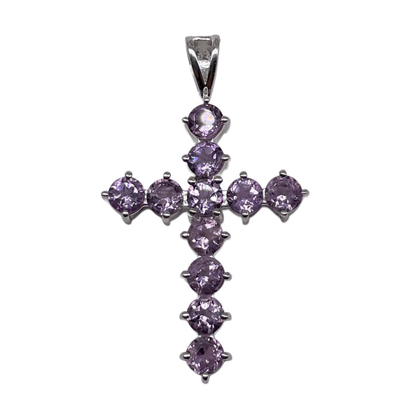 Amethyst Cross Pendant