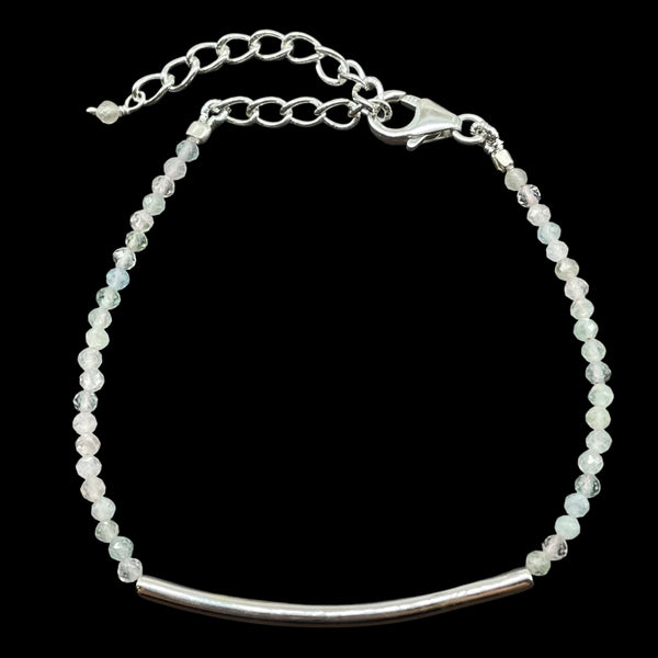 Aquamarine Beaded Bracelet