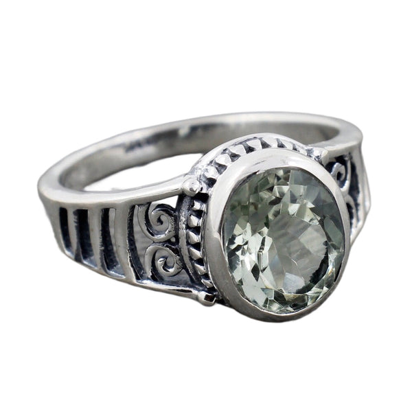 GREEN AMETHYST RING