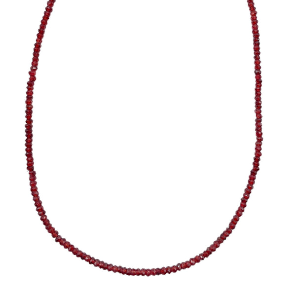 Garnet Beaded Necklace