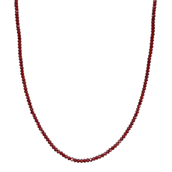 Garnet Beaded Necklace