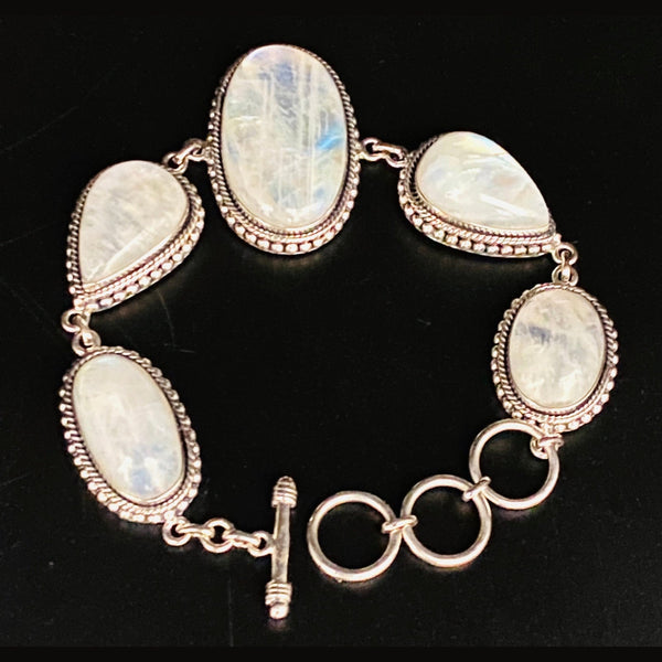 Rainbow Moonstone Bracelet