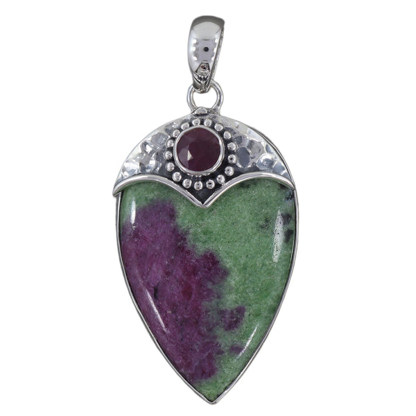 Ruby Zoisite,Ruby Pendant