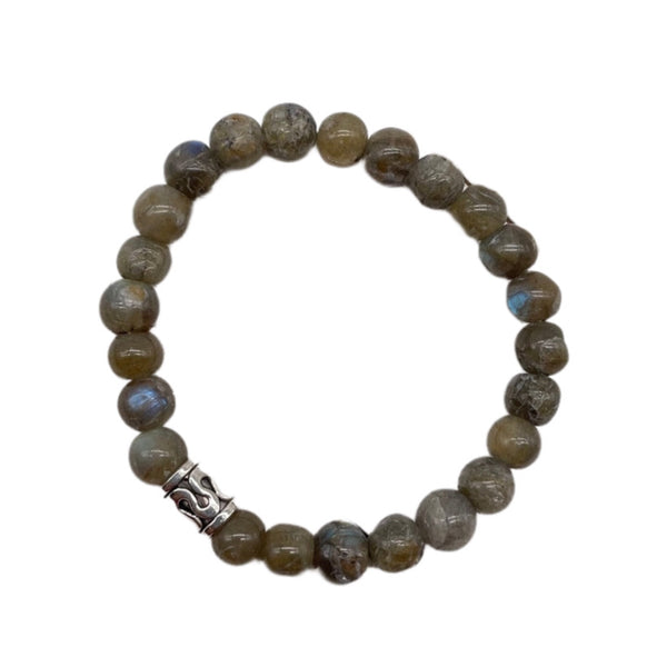 Labradorite beaded bracelet