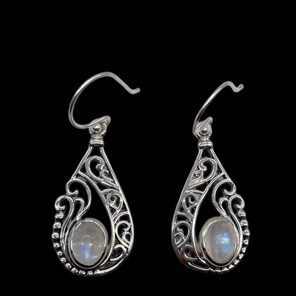 Rainbow Moonstone Earrings