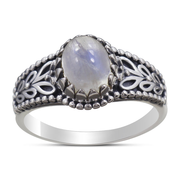 Rainbow Moonstone Ring