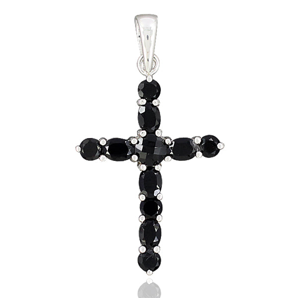 Black Onyx Cross Pendant