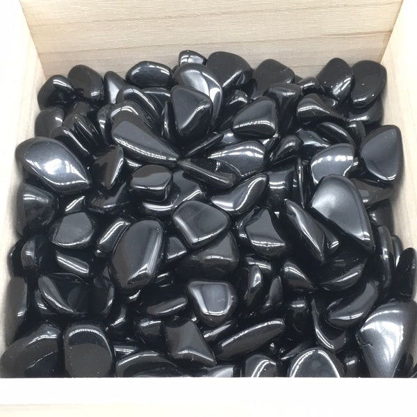 Black obsidian tumble (per piece)