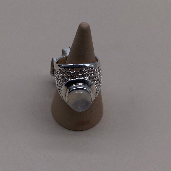 Rainbow Moonstone Ring