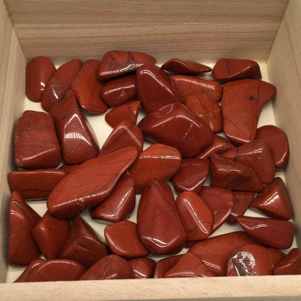 Red jasper tumble (per piece)