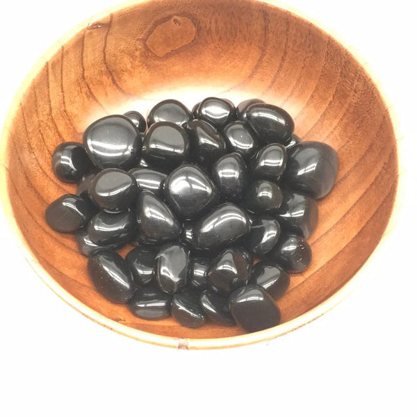 Black jade tumble (per piece)