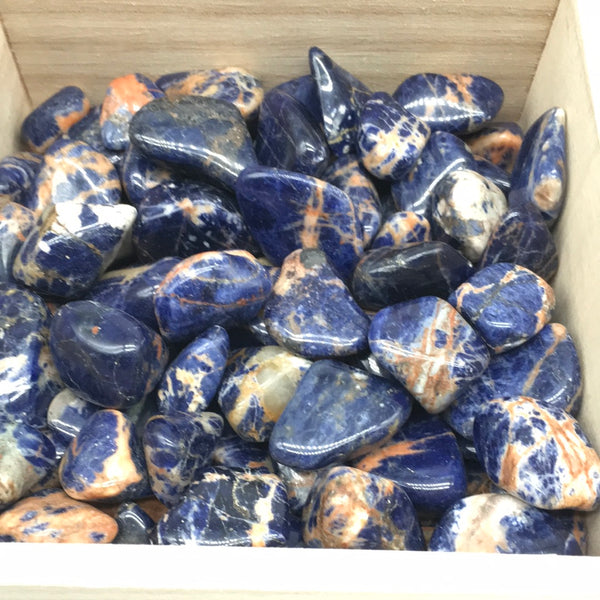 Sunset sodalite Tumble (per piece)