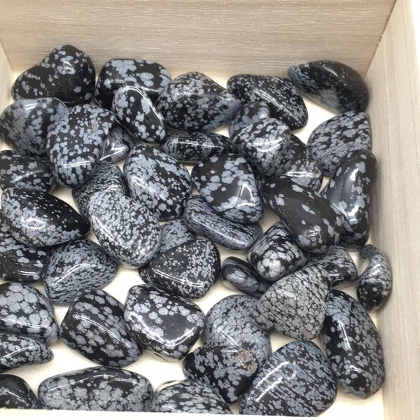 Snowflake obsidian tumble (per piece)