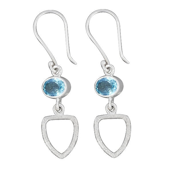 Blue Topaz Earrings