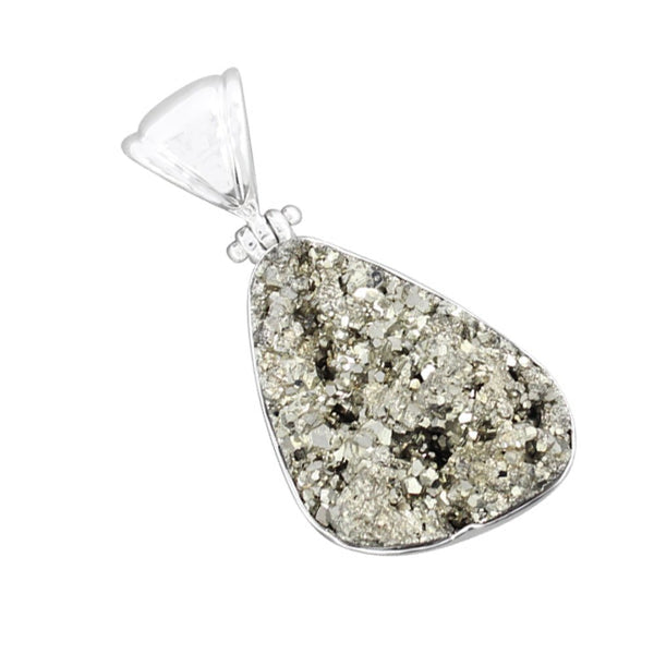 PYRITE DRUZY PENDANT