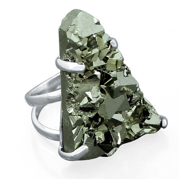 PYRITE DRUZY  RING