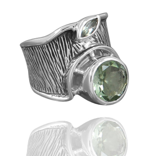 GREEN AMETHYST RING