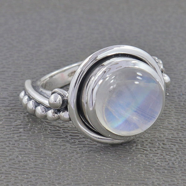 RAINBOW MOONSTONE RING