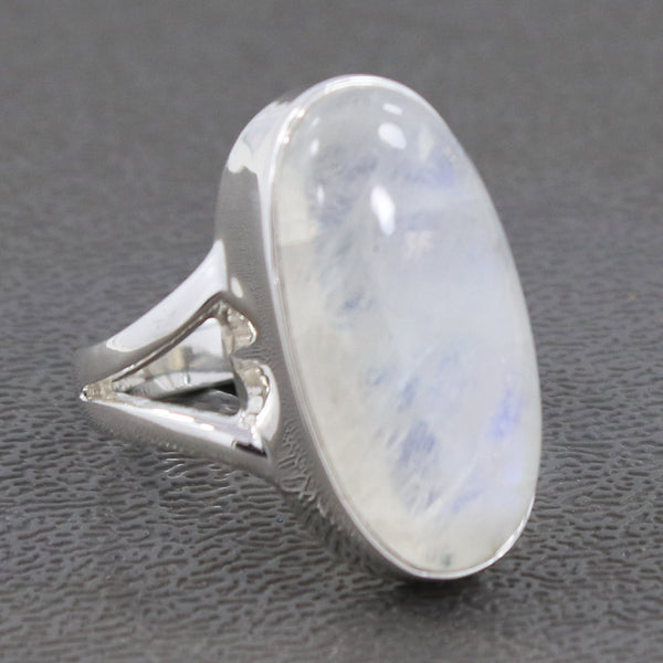 Rainbow Moonstone Ring