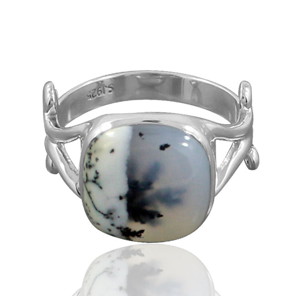 Dendritic Opal Ring