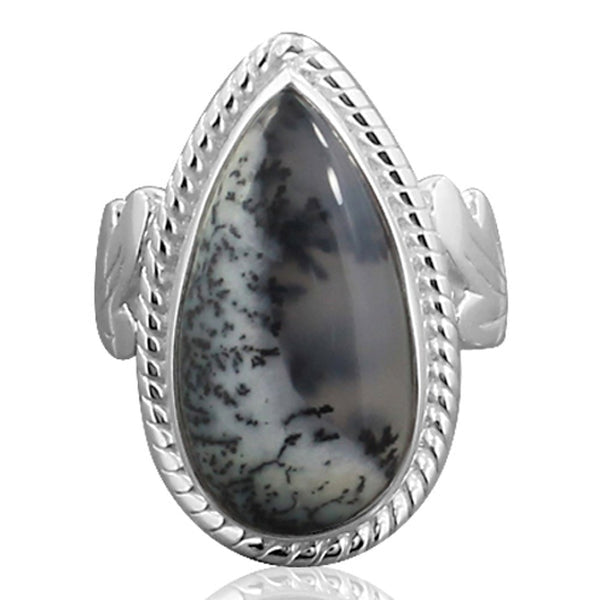 DENDRITIC OPAL RING