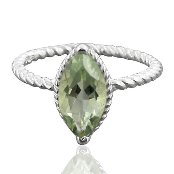 GREEN AMETHYST RING