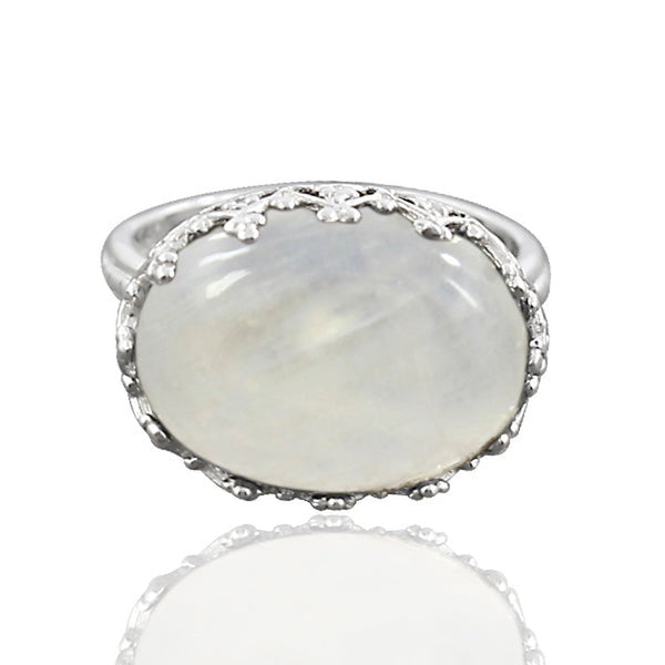 RAINBOW MOONSTONE RING